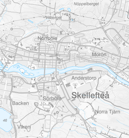 Karta över Skellefteå Kommun – Karta 2020