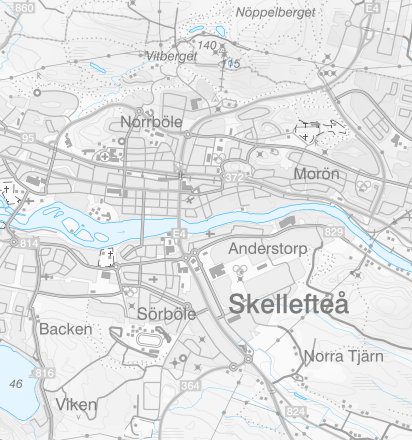Karta över Skellefteå Kommun – Karta 2020